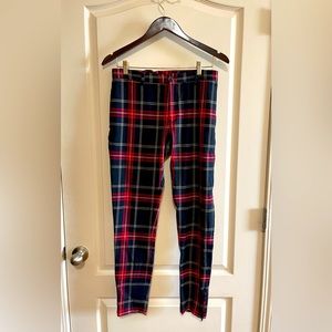 Skinny Fit Square Design Zara Pants
